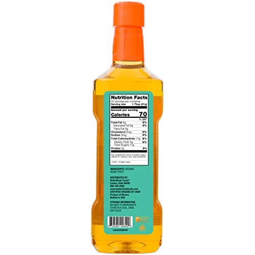 Betterbody Foods Organic Agave Nectar, 25 Ounces