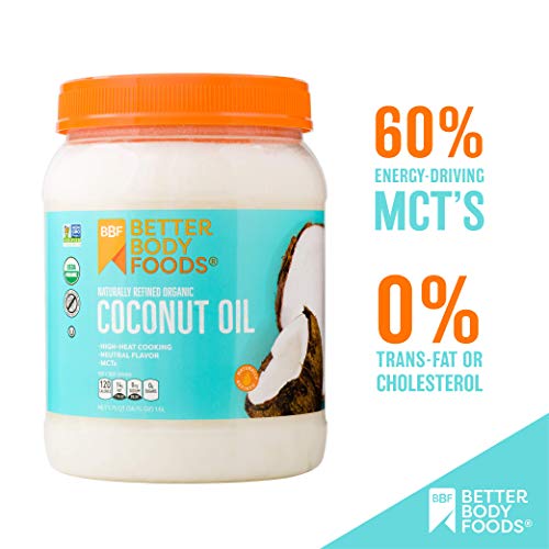 Betterbody Foods Organic Naturally Refined Coconut Oil With Neut