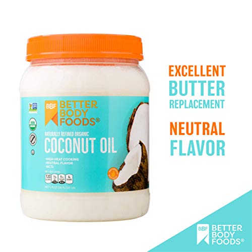 Betterbody Foods Organic Naturally Refined Coconut Oil With Neut