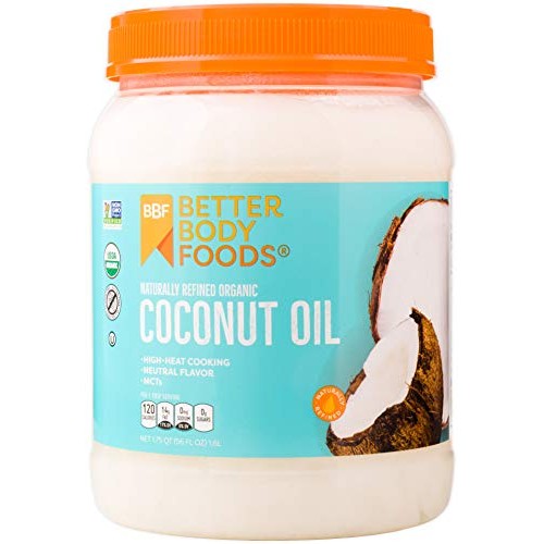 Betterbody Foods Organic Naturally Refined Coconut Oil With Neut