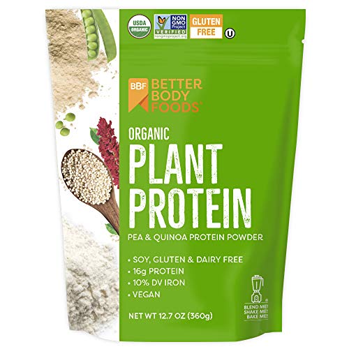 Betterbody Foods Organic Plant Protein Powder, 12.7 Ounces