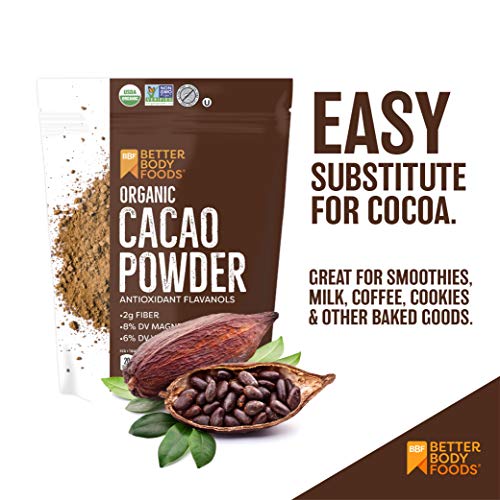 Organic Cacao Powder, Non-Gmo, Gluten-Free Superfood 16 Oz.
