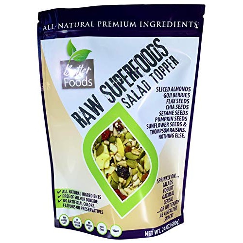 Raw Superfoods Salad Toppings Mix Goji Berries, Raisins, Almond