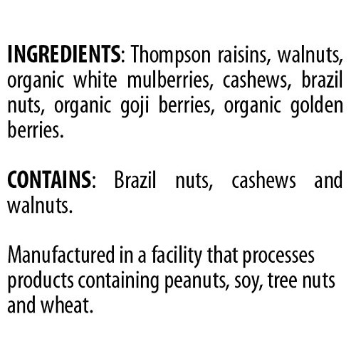Raw Superfoods Trail Mix - Nuts And Berries Goji Berries, Golde