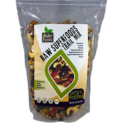 Raw Superfoods Trail Mix - Nuts And Berries Goji Berries, Golde