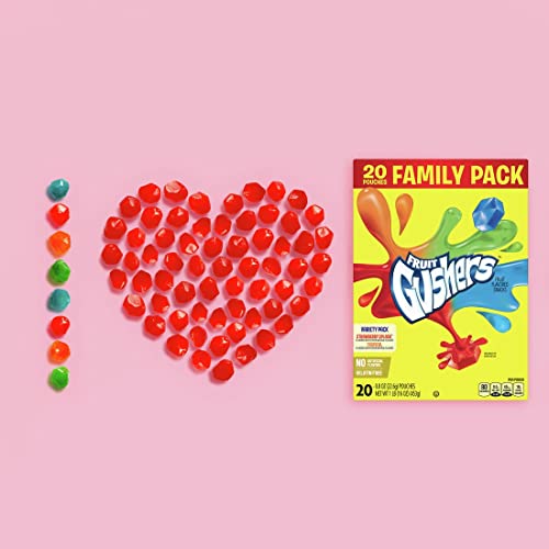 Gushers Fruit Flavored Snacks, Variety Pack, Strawberry and Trop...