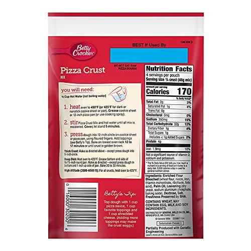 Betty Crocker 12 Inch Pizza Crust Mix, 6.5 Oz