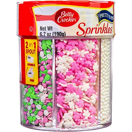 Betty Crocker 6-Cell Sprinkles Pretty In Pink, 6.7 Ounce Pack O