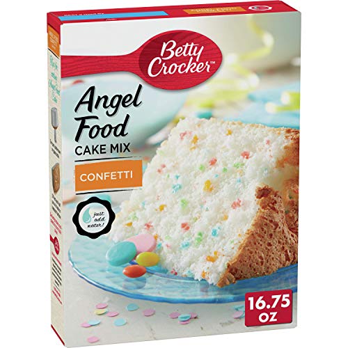 Betty Crocker Baking Mix, Fat Free Angel Food Cake Mix, Confetti