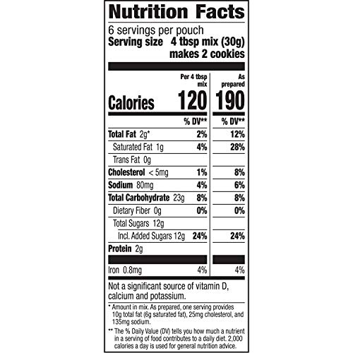 Betty Crocker Baking Mix, Sugar Cookie Mix, 6.25 Oz Pouch Pack