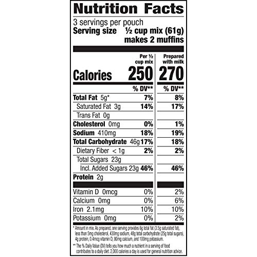 Betty Crocker Blueberry Muffin Mix, 9 Pack, 6.5 Oz