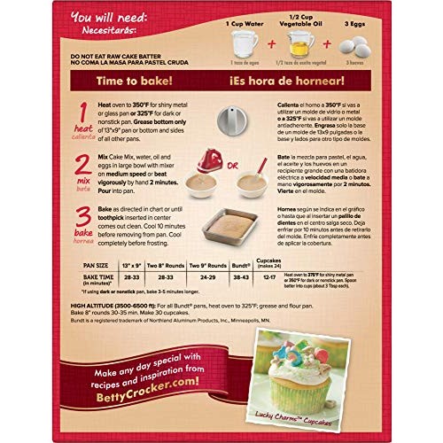 Betty Crocker Cherry Chip Cake Mix And Cherry Frosting Bundle -