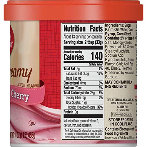 Betty Crocker Cherry Chip Cake Mix And Cherry Frosting Bundle -