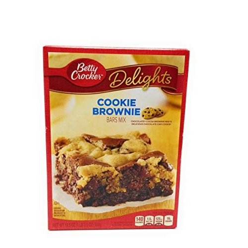 Betty Crocker, Cookie Brownie Supreme Bars Mix, 19.5Oz Box Pack