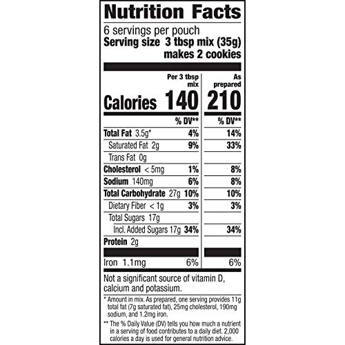 Betty Crocker Cookie Mix Chocolate Chip Snack Size Makes 12 Cook