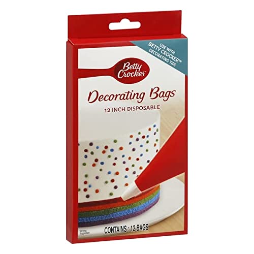 Betty Crocker, Decorating Bags Disposable 2 Inches, 12 Count