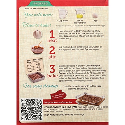 Betty Crocker Delights Brownie Mix Supreme Frosted, 19.1 Oz Pac