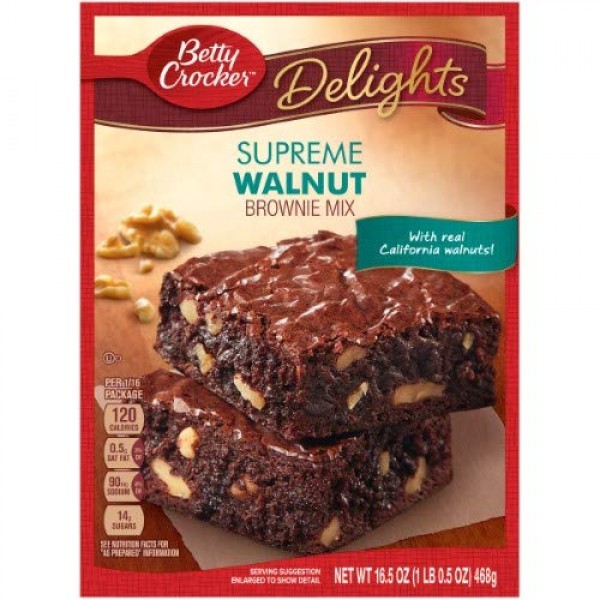 Betty Crocker Delights Brownie Mix Supreme Walnut Pack of 2