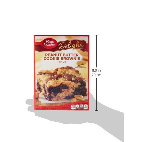 Betty Crocker Delights Mix Peanut Butter Cookie Brownie Bar Mix