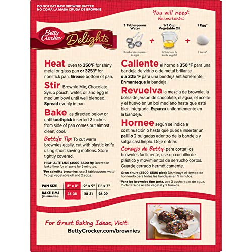 Betty Crocker Delights Supreme Original Brownie Mix, 16 Oz