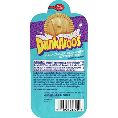 Betty Crocker Dunkaroos Vanilla Cookies and Vanilla Frosting wit...