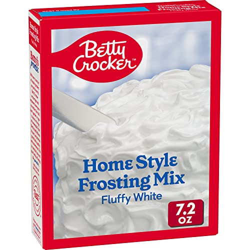 Betty Crocker Fat Free White Frosting Mix, 7.2 oz Pack of 12