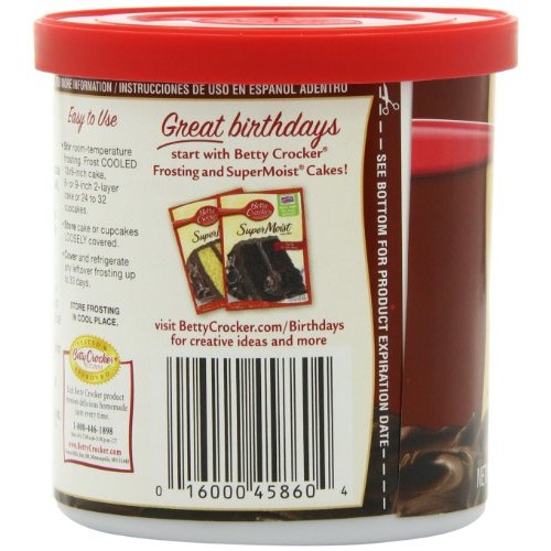 Betty Crocker Gluten Free Dark Chocolate Frosting, 16 oz Pack o...