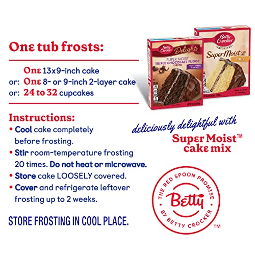 Betty Crocker Gluten Free Whipped Chocolate Frosting, 12 oz Pac...