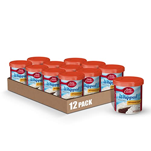 Betty Crocker Gluten Free Whipped Cream Frosting, 12 oz Pack of 8
