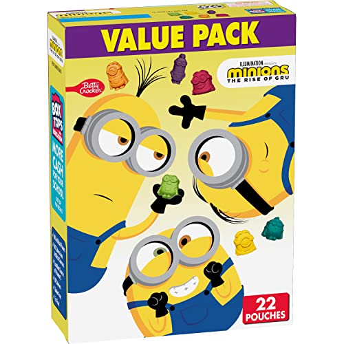 Betty Crocker Minions Fruit Flavored Snacks, Treat Pouches, Valu...