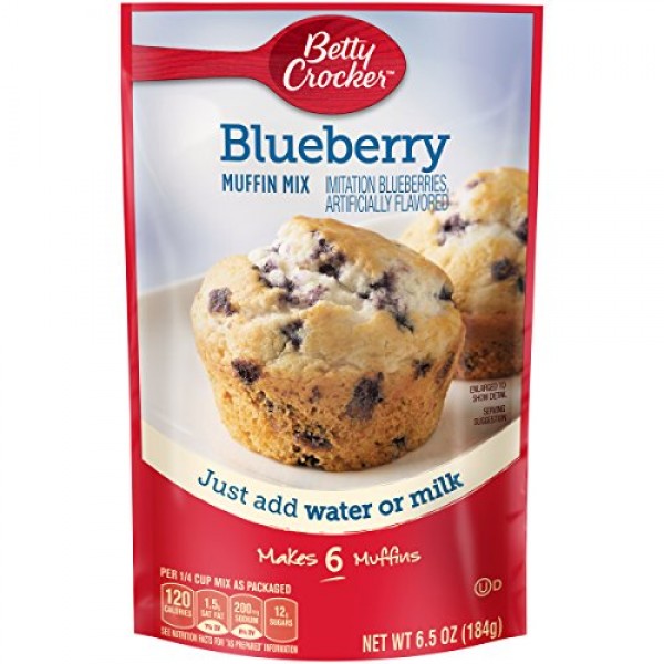 Betty Crocker Muffin Mix, Blueberry, 6.5 Oz