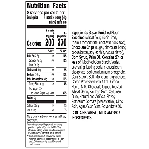 Betty Crocker Muffin Tops Mix, Banana Chocolate Chip, 14.4 oz