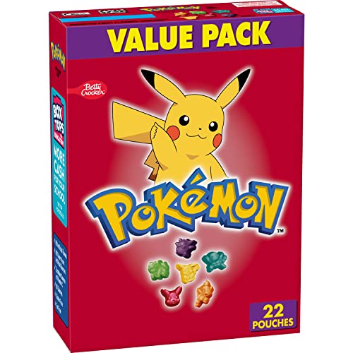 Betty Crocker Pokemon Fruit Flavored Snacks, Treat Pouches, Valu...