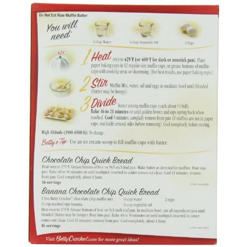 Betty Crocker Premium Muffin & Quick Bread Mix, Cinnamon Streuse...