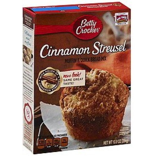 Betty Crocker Premium Muffin & Quick Bread Mix, Cinnamon Streuse...
