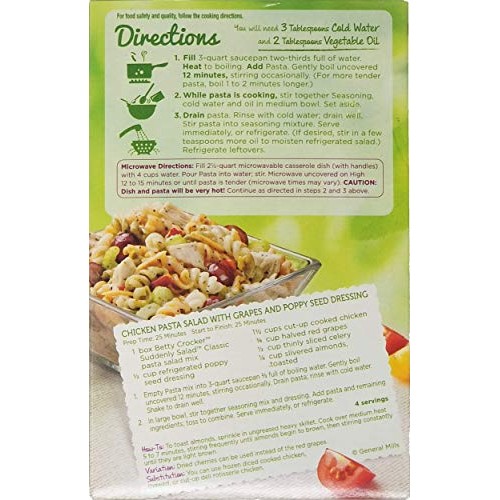 Betty Crocker Suddenly Salad, Classic Pasta, 7.75 Oz, 3 Pk