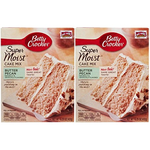 Betty Crocker Super Moist Cake Mix-Butter Pecan-15.25 Oz-2 Pack