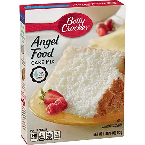 Betty Crocker Super Moist Fat Free Cake Mix, Angel Food, 16 Oz