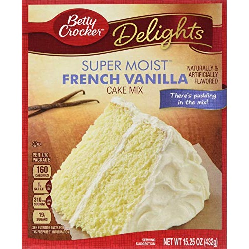 Betty Crocker Supermoist French Vanilla Cake Mix, 15.25 Ounce --