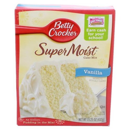 Betty Crocker Super Moist Vanilla Cake Mix, 15.25 Oz