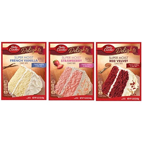 Betty Crocker Three 3 Cake Bundle Super Moist French Vanilla C