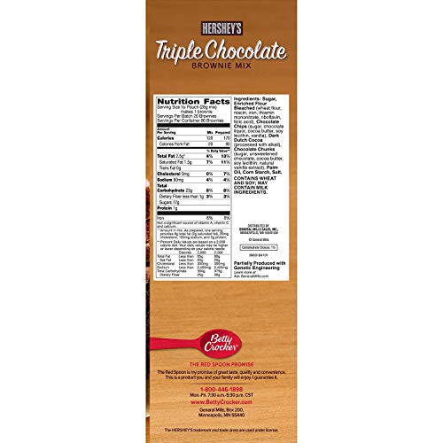 Betty Crockers Hersheys Triple Chocolate Brownie Mix 20 Oz. E