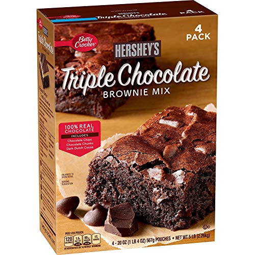 Betty Crockers Hersheys Triple Chocolate Brownie Mix 20 Oz. E