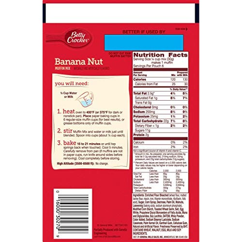 Betty Crocker Banana Nut Muffin Mix - 6.4 Oz