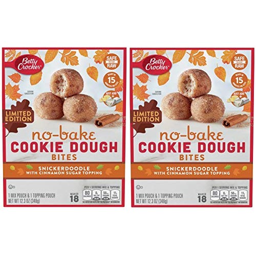 Betty Crocker Limited Edition No-Bake Cookie Dough Bites, Snicke