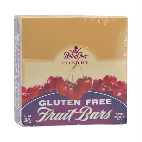 Betty Lous Gluten Free Fruit Bars Cherry - 12 Bars - Case Of 12