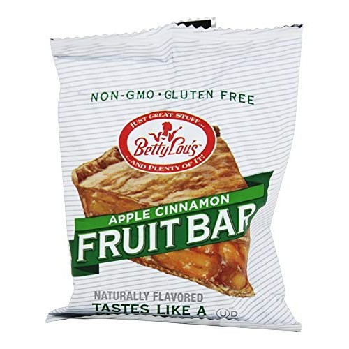 Betty Lous - Gluten-Free Fruit Bar Snack - Apple Cinnamon, 12 B