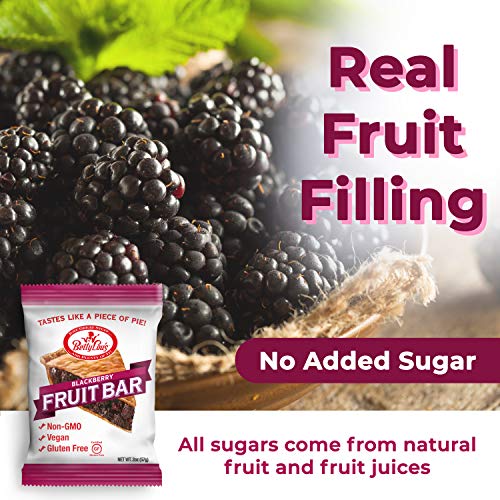 Betty Lous - Gluten-Free Fruit Bar Snack - Blackberry, 12 Bars