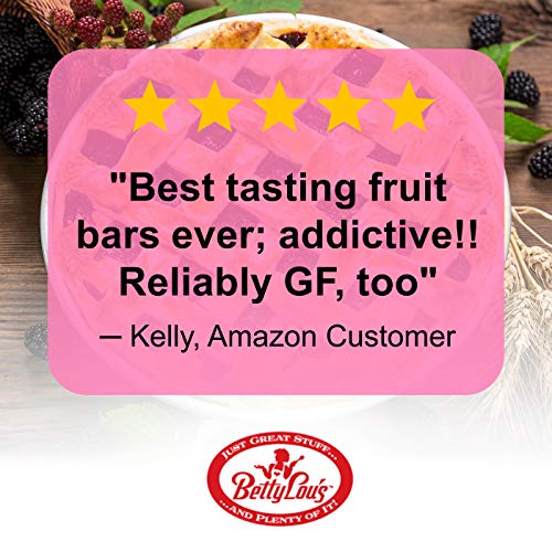 Betty Lous - Gluten-Free Fruit Bar Snack - Blackberry, 12 Bars