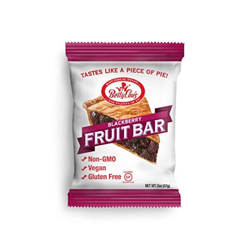 Betty Lous - Gluten-Free Fruit Bar Snack - Blackberry, 12 Bars